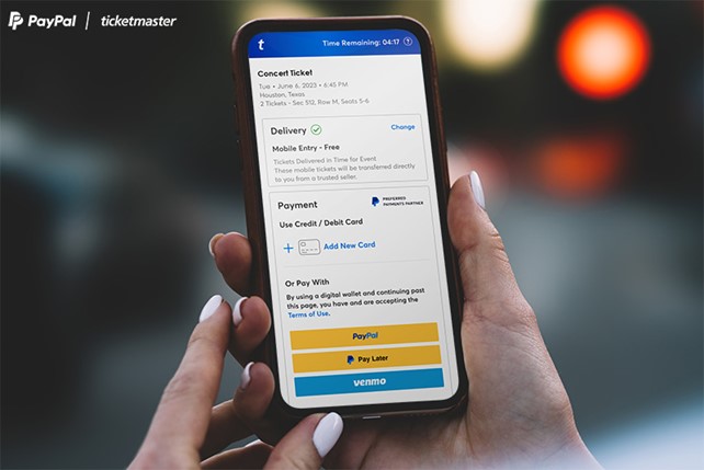Ticketmaster en PayPal verenigen zich om je een vereenvoudigde en veilige betalingservaring aan te kunnen bieden